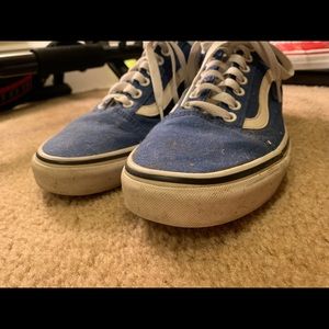 Blue Old Skool vans size 8.5